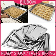 Stainless Steel Rectangular Grill Fish Baking Tray Plate Pan Kitchen Supply