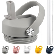 Straw lid for Yeti Rambler 18 26 36 64 oz, Lid with Straws and Flexible Handle, Replacement Cap for