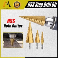 4-12mm/4-20mm/4-32mm Hex Shank Titanium Coated HSS Step Drill Bit Metal Wood Coated Hole Opener Tape