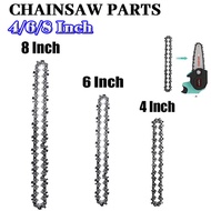 4 Inch 6Inch 8Inch Chainsaw Chain 1/4" .043" 28/37/45/48 DL Semi Chisel Electric Chainsaw Chain Spare Parts Wood Branch Cutting