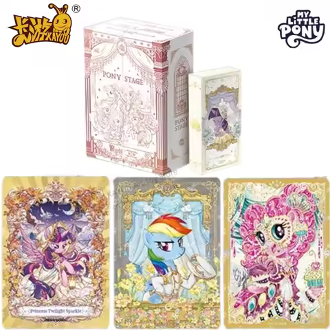 KAYOU New Friends Forever 2 Gift Box Edition My Little Pony Starry Sky Pack Gold-plated Decorative C