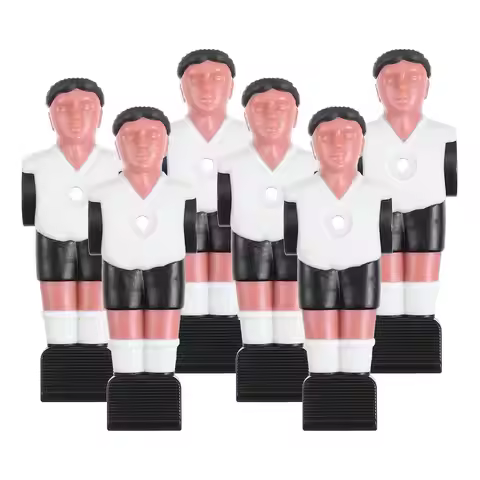 6Pcs Table Foosball Color Easy Install Replacement Soccer Men for Standard Rods Replacement Soccer M