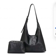 SPS BAG Y72 CLASSIC STYLE 2IN1 SHOULDER BAG WITH POUCH AND ADJUSTABLE STRAP FOR WOMEN- ZIP CLOSURE