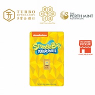 TURBO [1GM] SpongeBob SquarePants Perth Mint Gold Bar 9999Gold