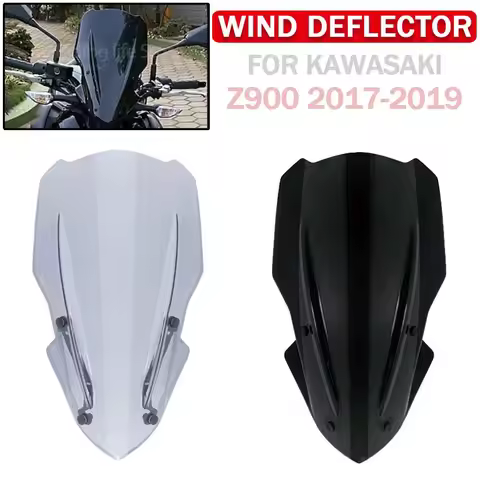 Motorcycle Touring Windshield Windscreen For Kawasaki Z900 2017 2018 2019 Z 900 Pare-brise Wind Defl