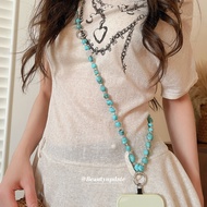 Irregular Acrylic Bead Necklace for Women Vintage Ethnic-Style Collarbone Necklace