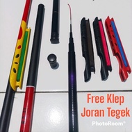 Cod Joran Tegek Murah Fiber Composite Carbon Free Klep/Gulungan Senar Joran Tegek Ukuran 180 210 240