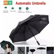 90FUN Automatic Umbrella With Flashlight - Folding Flashlight Umbrella - Black