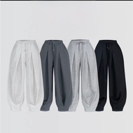 Nice90 fashion loose Toji fleece pants made of high quality 2-SKIN felt material, soft, thick and co