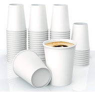 50pcs. Paper Cup white disposable (22oz, 16oz, 12oz, 8oz, 6.5oz, 5oz, 4oz, 3oz, 2.5oz)