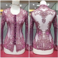 Sequin top Sundanese collar sequin/ graduation top