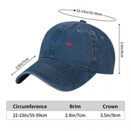 Ready Stock Bank of America Logo Adult Washed Denim Hat 100% Cotton Curved Brim Sun Hat Simple Casua