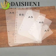 DAISHEN1 Notebook Divider Agenda Universal 2Pcs Notebook Accessories A5 A6 A7 B5 A4 Board Page Plann
