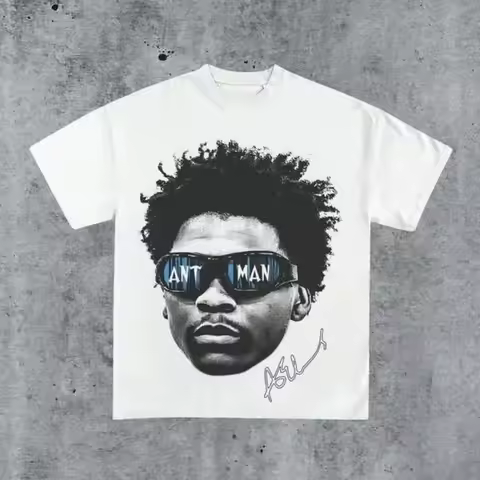 Graphic-Tees Size Plus Vintage 90s Anthony Edwards ANT Man Graphic Tee | Star Basketball Streetwear 
