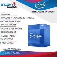 INTEL Core I7 12700F 2.1Ghz 12th Gen LGA1700 Processor