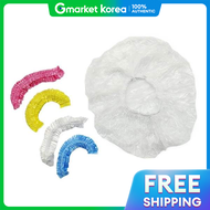 Disposable Shower Cap 100 Pieces Hair Dyeing Cap Hair Cap Vinyl Sanitary