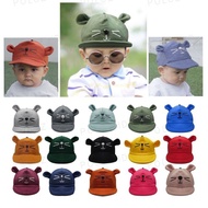 Baby hat with cat motif, cat hat for boys and girls