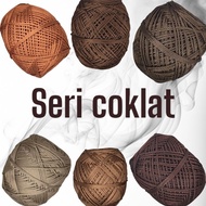 POLLYESTER KNITTING YARN D27 GLOSSY & DOP BROWN SERIES