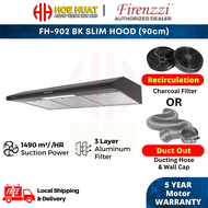 Firenzzi FH-902BK Slim Hood (1490m³/hr) / FH-602BK Slim Hood Firenzzi FH902BK  Firenzzi Slim Hood Fi