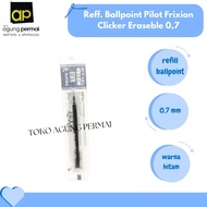 Reff. Pilot Frixion Clicker Erasable 0.7 Black Ballpoint