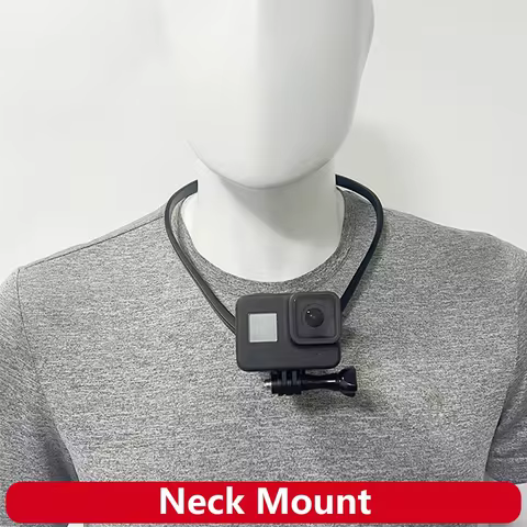 Adjustable Neck Hanging POV Mount Camera Necklace Holder Universal Action Camera Stand for GoPro Ser