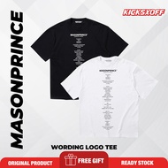 [ Best Seller ] Masonprince Wording  Logo Oversized Tee Hype Fashion Streetwear Couple mason prince