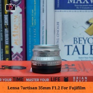 7artisan 35mm f1.2 Manual Lens for fuji good functional condition