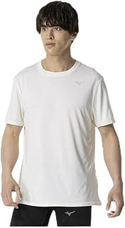 J2MAA519 Men's Running Wear, Quick Dry T-Shirt, Aurora, Short Sleeve, Sweat Absorbent, Quick Drying,