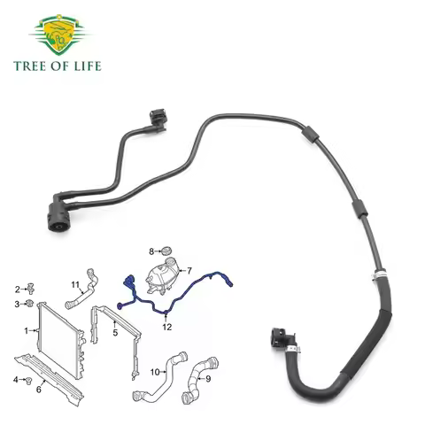 For Mercedes Benz GLC E400 E43 C43 AMG 3.0 Petrol V6 2017-2024 Vent Hose Pipe Deputy Kettle Water Pi