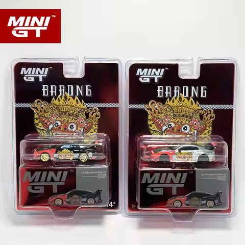 MINIGT 1:64 LB WORKS GTR R35 RR Ver.1 BARONG alloy car model 651 CHASE