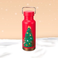Starbucks Cookie House Tree Stainless Steel Water Bottle 16oz