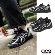 Asics Casual Shoes JOG 100S Men's Shoes Women's Shoes Black Silver Retro Millennium Running Shoes As