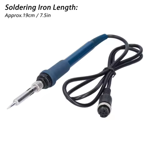 Soldering Iron Handle 6 Hole Socket Station Replacement Welding Tools 19cm 60W DC 26V SBK907B