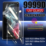 9D Screen Protector Glass Film For Samsung Galaxy S22 S21 Ultra Plus S22+ S21+ S22Ultra S21 S20 FE S21FE 4G 5G Tempered Glass Screen Protector Front Protection Film