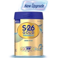 Susu S-26 Gold Progress 900g Susu Formula Susu Tepung Susu Budak Susu Untuk Umur 1-3 Tahun Susu Kana