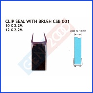 ∯ 🅼 ⛅ Mohair Clip Seal Mohair Glass Door Feather Mohair Glass Clip Feather Uk Length 2.2 M