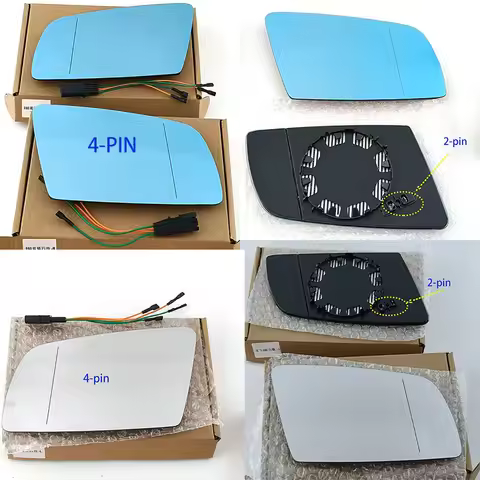 For BMW 5 E60 E61 2003-2009 BMW E60 E63 E64 2004-2010 Auto Side Door Wide Angle Heated 2/4 PIN Car M