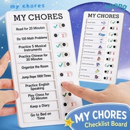 LONNG Chore Chart, Reusable Erasable To Do List Board, Durable Sliding Type Plastic Habit Tracker Bo