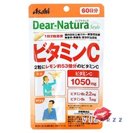 (แบบซอง) Asahi Dear Natura Vitamin C 1050mg 120 เม็ด พร้อม B2, B6 ช่วยบำรุงผิว