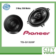 Pioneer TS-G1320F Car Speakers. 2 Way. 250 Watts. 13 cm. Consists of 1 pair of speakers. 88 dB Sensitivity. Original.