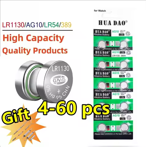 AG10 LR1130 Button Battery LR 1130 SR1130 389A LR54 L1131 For Alkaline Battery Watch Hearing Aid Fla