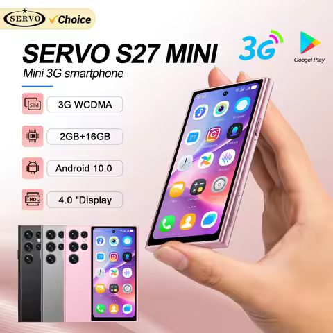 SERVO S27 Mini Smart Phone Android 10.0 WCDMA 3G Cellular Dual SIM 4.0" Display GPS 2000mAh 2+16GB P