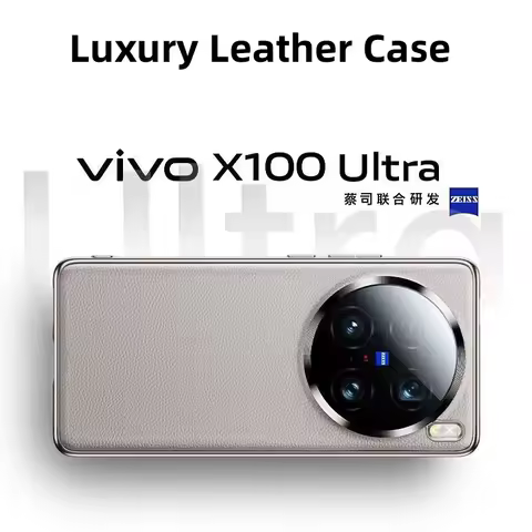 For VIVO X100 Ultra X100 S Pro Case Luxury Leather PC Phone Cover For VIVO X 100 Ultra X100S Skin-fr