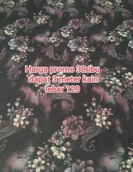 PROMO 30RIBU DAPAT 3 METER KAIN TANPA POTONG LEBAR 120 / COD / IYAM COLECTION / kain meteran murah c