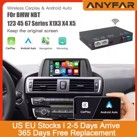 Wireless CarPlay Android AUTO For BMW NBT CIC System For BMW 5 Series F10 F11 2011-2017 NBT CIC Syst