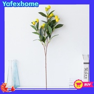 [YAFEXHM] A Bunch Artificial Lemon Branch with Green Leaves Artificial Fruit Lemon Tree