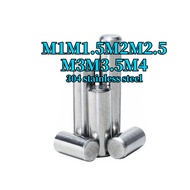 304 stainless steel pin cylindrical pin positioning pin solid pin fixing pin M1-M4 *L=4-100MM【ZHX-JY