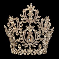 Oversized Rhinestone crown Diamond Bridal Luxury crown Pageant Jewelry crown