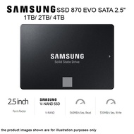 SAMSUNG SSD 870 EVO SATA 2.5" 1TB/2TB/4TB