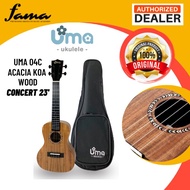 [FAMA]UMA UKULELE 23' 26' CONCERT  TENOR ACACIA KOA WOOD UMA-04C